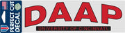 University of Cincinnati 3'' x 10'' Perfect Cut Decal