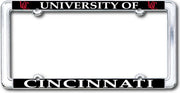 University of Cincinnati Thin Dome License Plate Frame