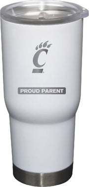 22 oz White Stainless Steel Tumbler Proud Parent