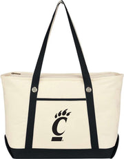 University of Cincinnati Canvas Zipper Tote Bag