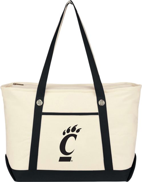 University of Cincinnati Canvas Zipper Tote Bag