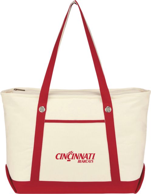 University of Cincinnati Canvas Zipper Tote Bag