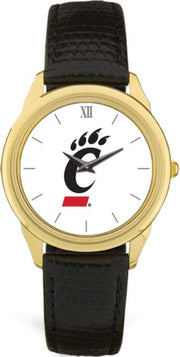 CSI Men's Black Leather  Wristwatch  (Gift Boxed) With Colored Medallion - ONLINE ONLY
