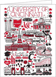 University of Cincinnati 10 Pack Notecards