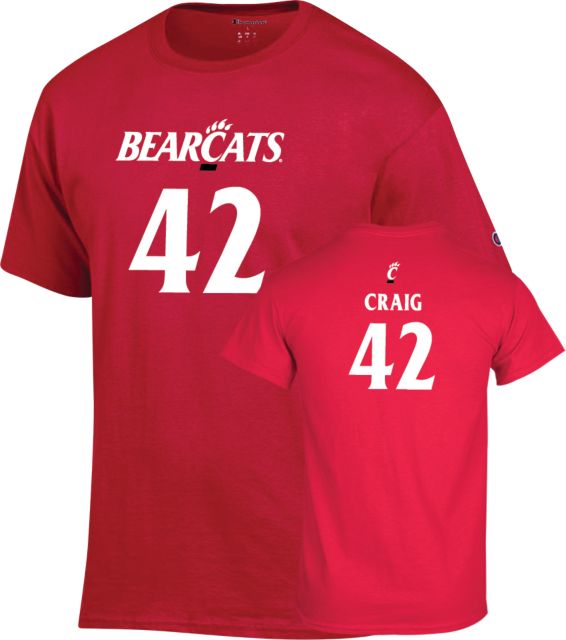 University of Cincinnati Women's Basketball T-Shirt Clarissa Craig - 42 - ONLINE ONLY