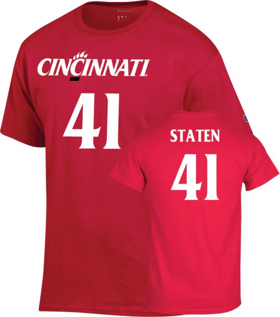 University of Cincinnati Football T-Shirt Quinn Staten - 41