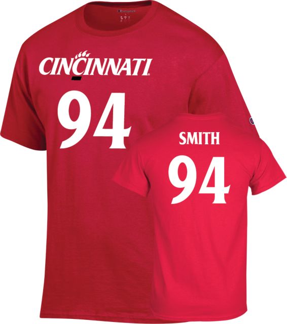 Cincinnati Football T-Shirt Keilan Smith - 94 - ONLINE ONLY
