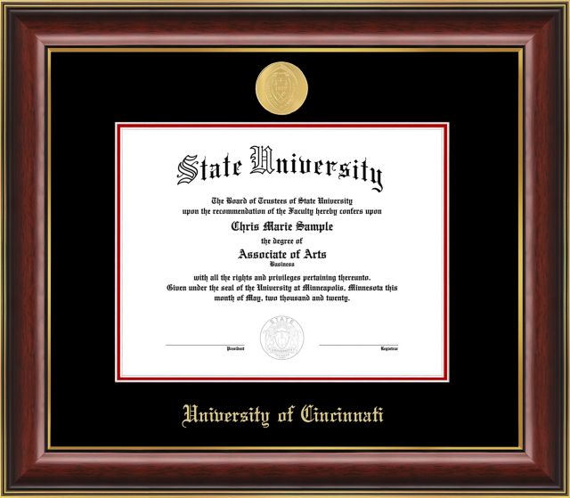 University of Cincinnati 11 x 8.5 Diploma Frame