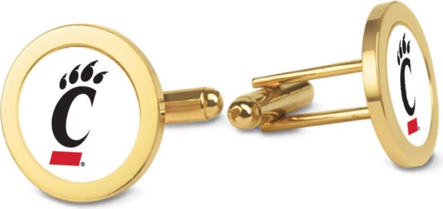 CSI Gold Cufflinks (Gift Boxed) With Colored Medallion - ONLINE ONLY