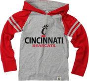 University of Cincinnati Youth Boy's Hooded Long Sleeve T-Shirt