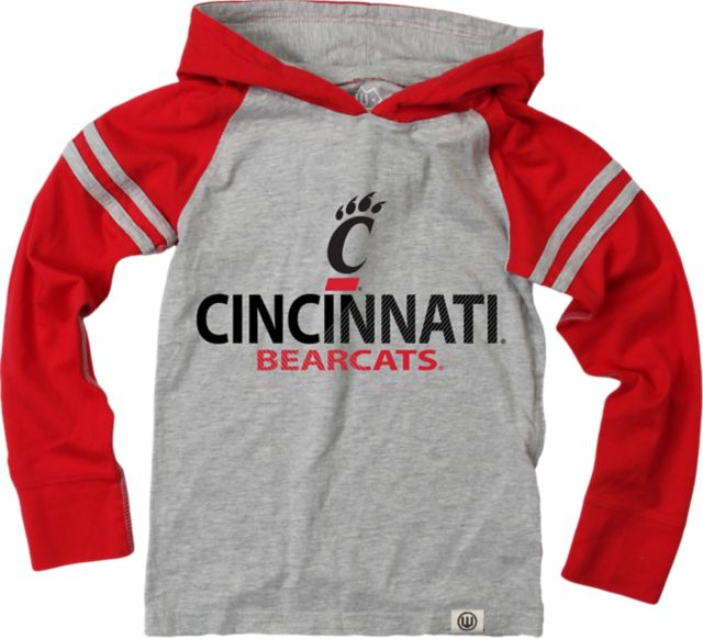 University of Cincinnati Youth Boy's Hooded Long Sleeve T-Shirt