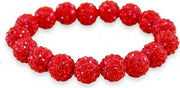 University of Cincinnati Rhinestone Bead Bracelet