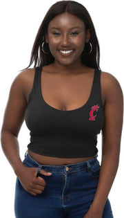University of Cincinnati Women's V-Neck Cropped Tank Top