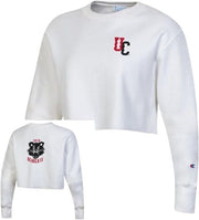 University of Cincinnati Women's Reverse Weave Cropped Crewneck Sweatshirt