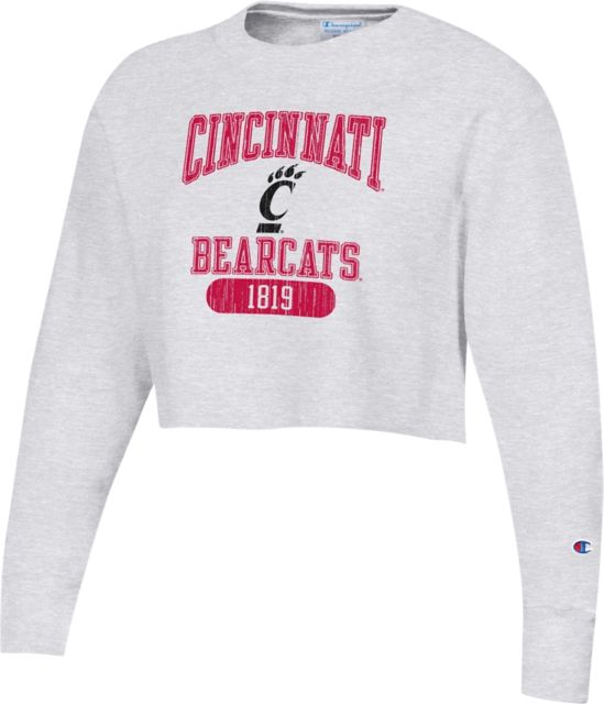 University of Cincinnati Bearcats Women's Reverse Weave Cropped Crewneck Sweatshirt
