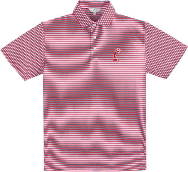 University of Cincinnati Performance Stripe Polo