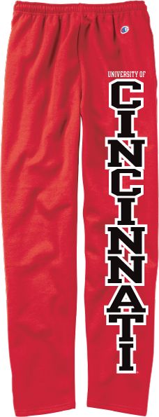 University of Cincinnati Open Bottom Sweatpants