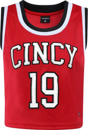 University of Cincinnati Women's Cropped Basketball Jersey