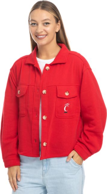 University of Cincinnati Women's Cropped Shacket