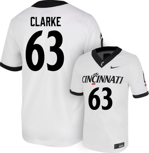 Cincinnati Football Nike Replica Jersey #63 Z CLARKE