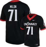 Cincinnati Football Nike Replica Jersey #71 J MILON