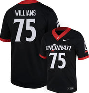 Cincinnati Football Nike Replica Jersey #75 J WILLIAMS