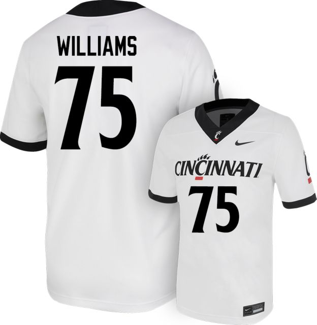 Cincinnati Football Nike Replica Jersey #75 J WILLIAMS