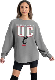 University of Cincinnati Bearcats Women's Corded Crewneck Sweatshirt