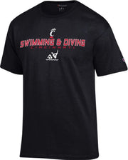 University of Cincinnati Bearcats Swimming Short Sleeve T-Shirt
