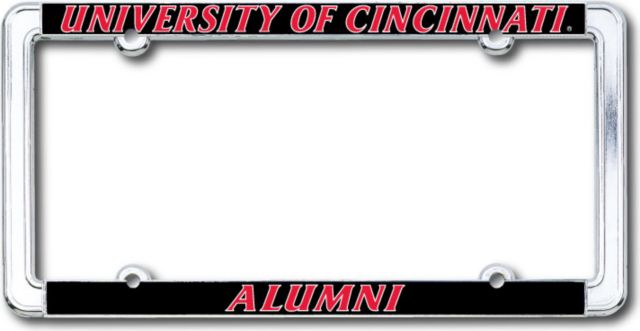 University of Cincinnati Alumni Thin Dome License Plate Frame
