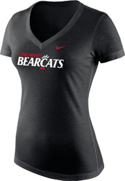 University of Cincinnati Bearcats Women's V-Neck Short Sleeve T-Shirt