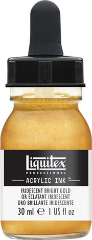 LIQUITEX ACRYLIC INK 30ML JAR IRIDESCENT BRIGHT GOLD