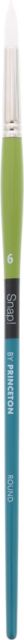 SNAP WHITE TAKLON ROUND 6 LONG HANDLE