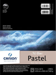 MI-TEINTES PAD BLACK 24 SHEETS 9X12