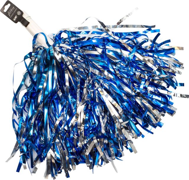 Rice University Short Stick Shimmer Pom