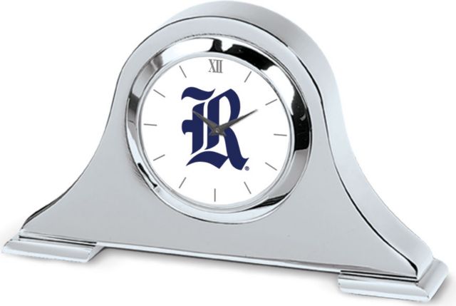 CSI Silver Napoleon Desk Clock With Colored Medallion - ONLINE ONLY