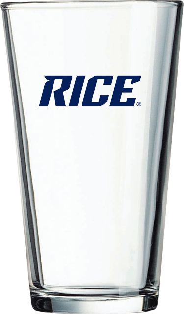 Rice University 16 oz. Drink Glass