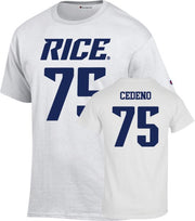 Rice Football T Shirt Cedeno - 75 - ONLINE ONLY