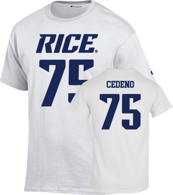 Rice Football T Shirt Cedeno - 75 - ONLINE ONLY