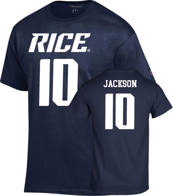 Rice Football T Shirt  Jackson - 10 - ONLINE ONLY