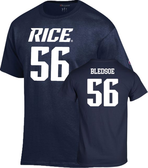 Rice Football T-Shirt Nate Bledsoe - 56 - ONLINE ONLY