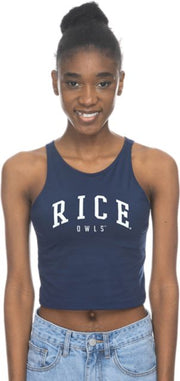 Rice University Women's Owls Cropped Tank Top