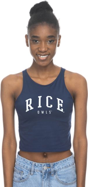 Rice University Women's Owls Cropped Tank Top