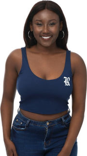 Rice University Women's V-Neck Cropped Tank Top