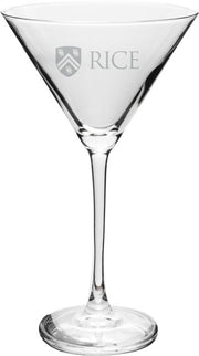 Rice University 10 oz Martini Glass