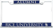 Rice University Alumni License Plate Frame