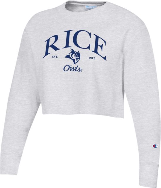 Rice University Women's Cropped Owls Crewneck