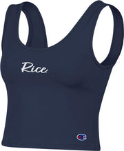 Rice University Women's Scoop Neck Crop Tank Top