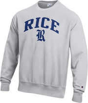Rice University Reverse Weave Crewneck Sweatshirt