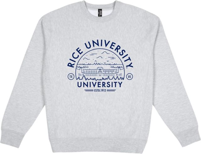 Rice University Premium Heavyweight Pullover Fleece Crewneck - ONLINE ONLY
